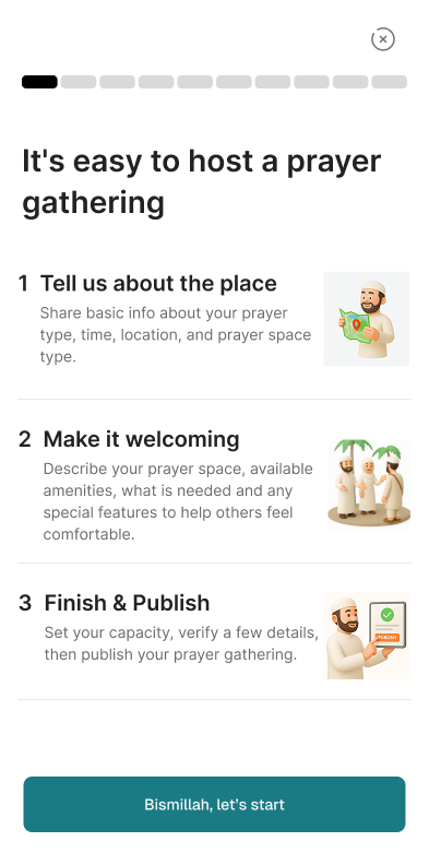 Host Prayer Guidelines